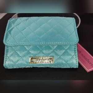 New w/Tags Simply Southern Wallet Change Purse Credit Card Holder Tiffany Blue